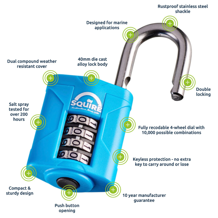 Squire CP40S Combination Padlock