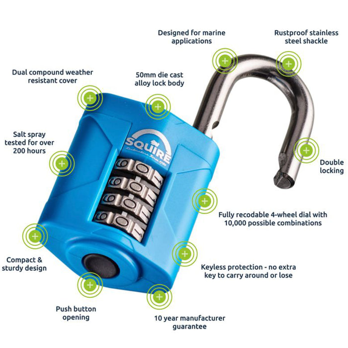 Squire CP50S Combination Padlock