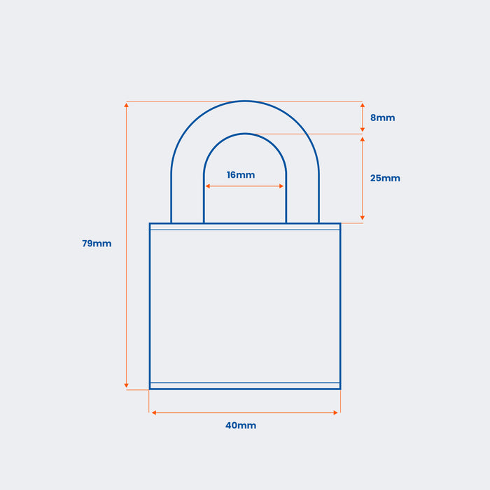 Defender DFATL40 Padlock