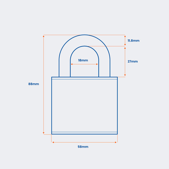 Defender DFATL50 Padlock