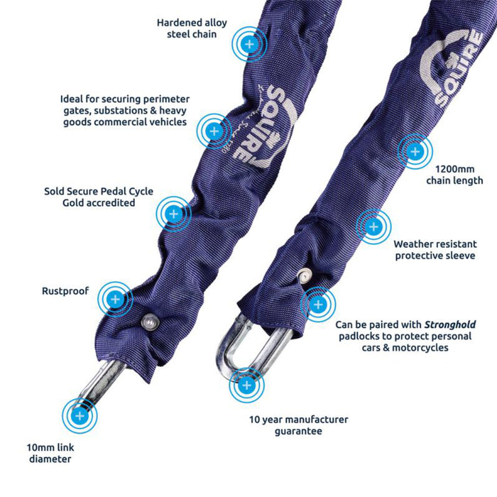 Squire G4 Security Chain - 10mm