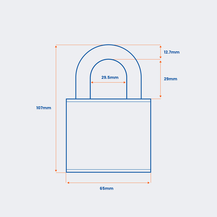 Squire ST65S Stainless Stronghold Padlock