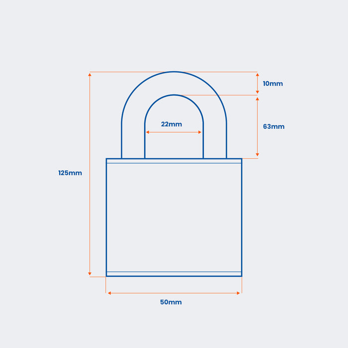Squire ST50S/2.5 Stainless Stronghold Padlock