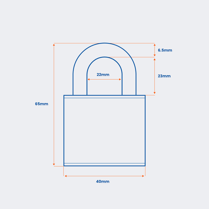 Sterling 460 Yacht - 40mm Weatherproof Padlock