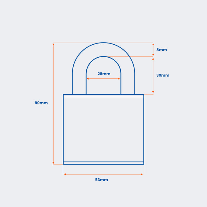 Sterling 460 Yacht - 50mm Weatherproof Padlock